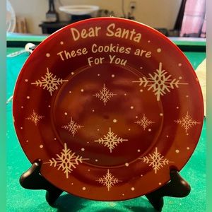 Dear Santa cookie plate